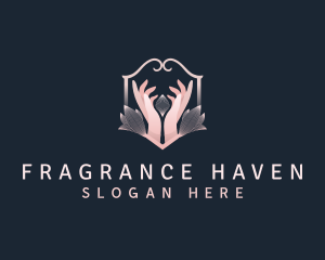 Hand Flower Spa logo design