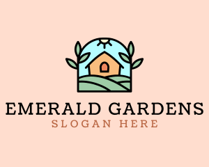 Home Organic Garden  logo design