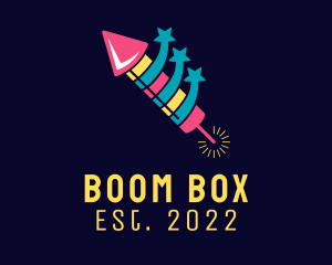 Explosion - Explosive Rocket Fireworks logo design