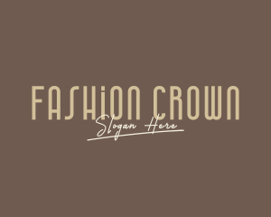 Fashion Script Boutique logo design