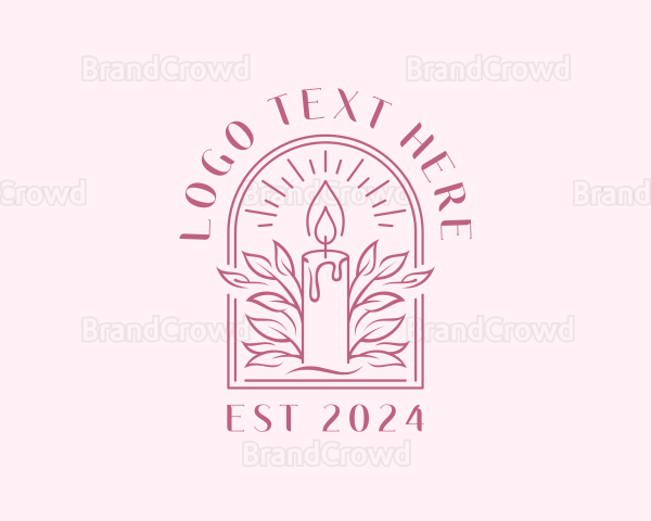 Wellness Spa Candle Logo