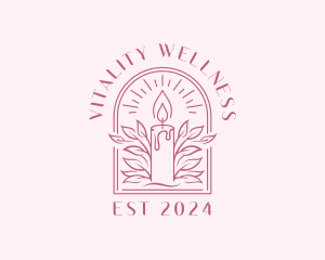 Wellness Spa Candle logo design