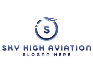 Aviation Flight Airplane logo design