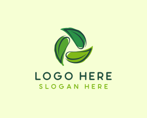 Holistic Wellness Tea Leaf Logo