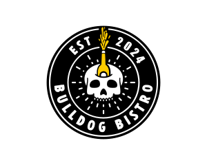 Liquor Skull Bistro logo design