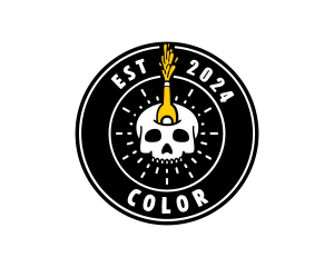 Emblem - Liquor Skull Bistro logo design