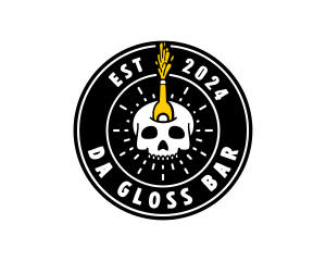 Liquor Skull Bistro logo design