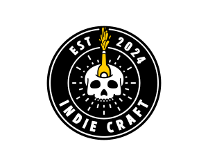Indie - Liquor Skull Bistro logo design