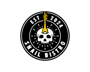 Liquor Skull Bistro logo design