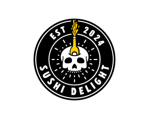 Liquor Skull Bistro logo design