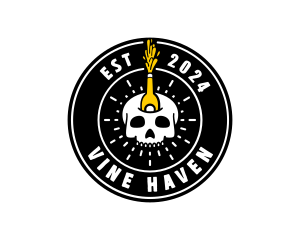 Liquor Skull Bistro logo design