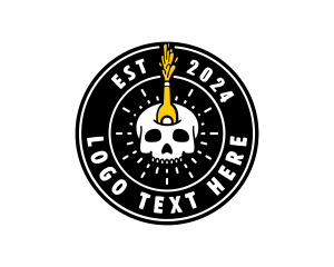 Beer - Liquor Skull Bistro logo design