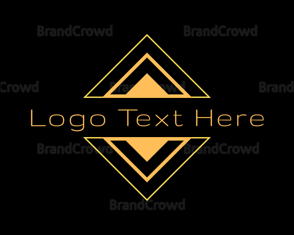 Futuristic Tech Diamond Logo