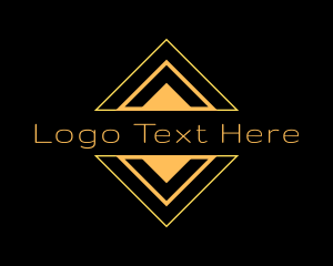 Public Relations - Futuristic Tech Diamond logo design