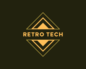 Futuristic Tech Diamond logo design