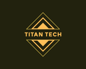 Futuristic Tech Diamond logo design