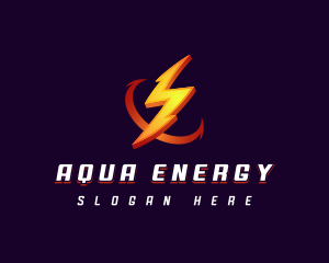 Electric Power Thunder Energy logo design