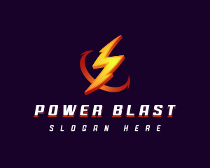 Electric Power Thunder Energy logo design