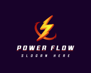 Electric Power Thunder Energy logo design