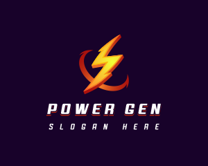 Generator - Electric Power Thunder Energy logo design