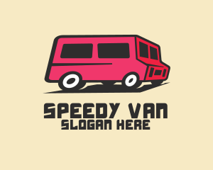 Van - Pink Van Transport logo design