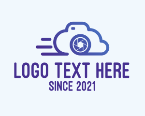 Digital Media - Gradient Cloud Camera logo design