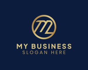 Modern Business Agency Letter M logo design
