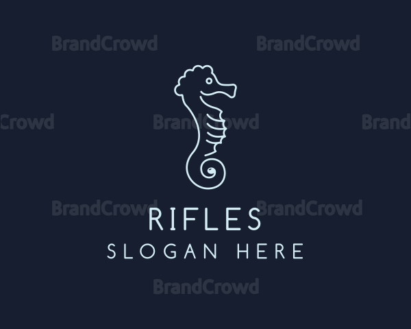 Seahorse Animal Pet Logo