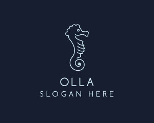 Seahorse Animal Pet Logo