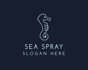 Seahorse Animal Pet logo design