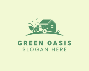 Plants - House Lawn Mower Landscaping logo design