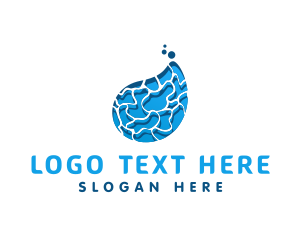 Hygiene - Ocean Water Droplet logo design