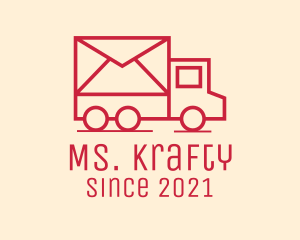 Transport Service - Mail Delivery Van logo design