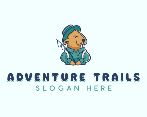 Summer Camping Beaver logo design