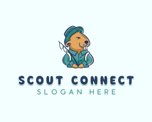 Summer Camping Beaver logo design