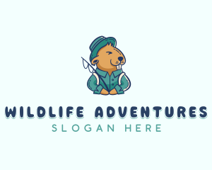 Summer Camping Beaver logo design