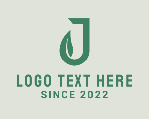 Organization - Letter J Organization Leaf logo design