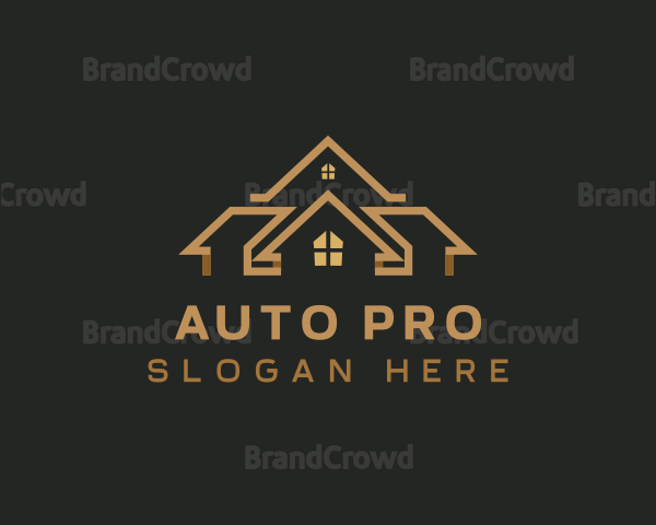 House Roofing Renovation Logo