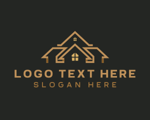 Roof - House Roofing Renovation logo design