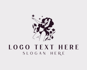 Lingerie - Floral Bikini Lingerie logo design