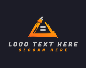 House - House Painting Builder logo design