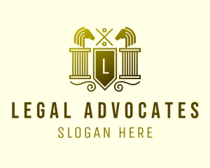 Legal Horse Column logo design