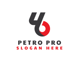 Petroleum - Modern Number 46 logo design