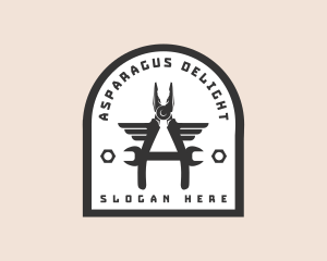 Mechanic Pliers Wrench logo design