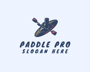 Kayaking - Water Rafting Sport logo design