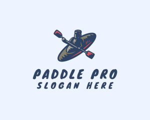 Kayak - Water Rafting Sport logo design