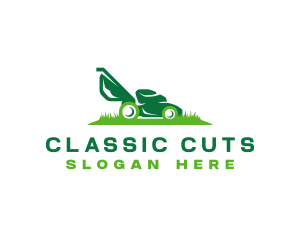 Gardening Grass Cutting logo design