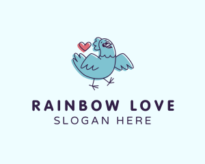 Chicken Heart Love logo design