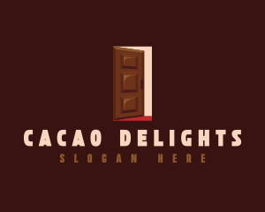Cacao - Dessert Chocolate Door logo design