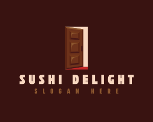 Dessert Chocolate Door logo design